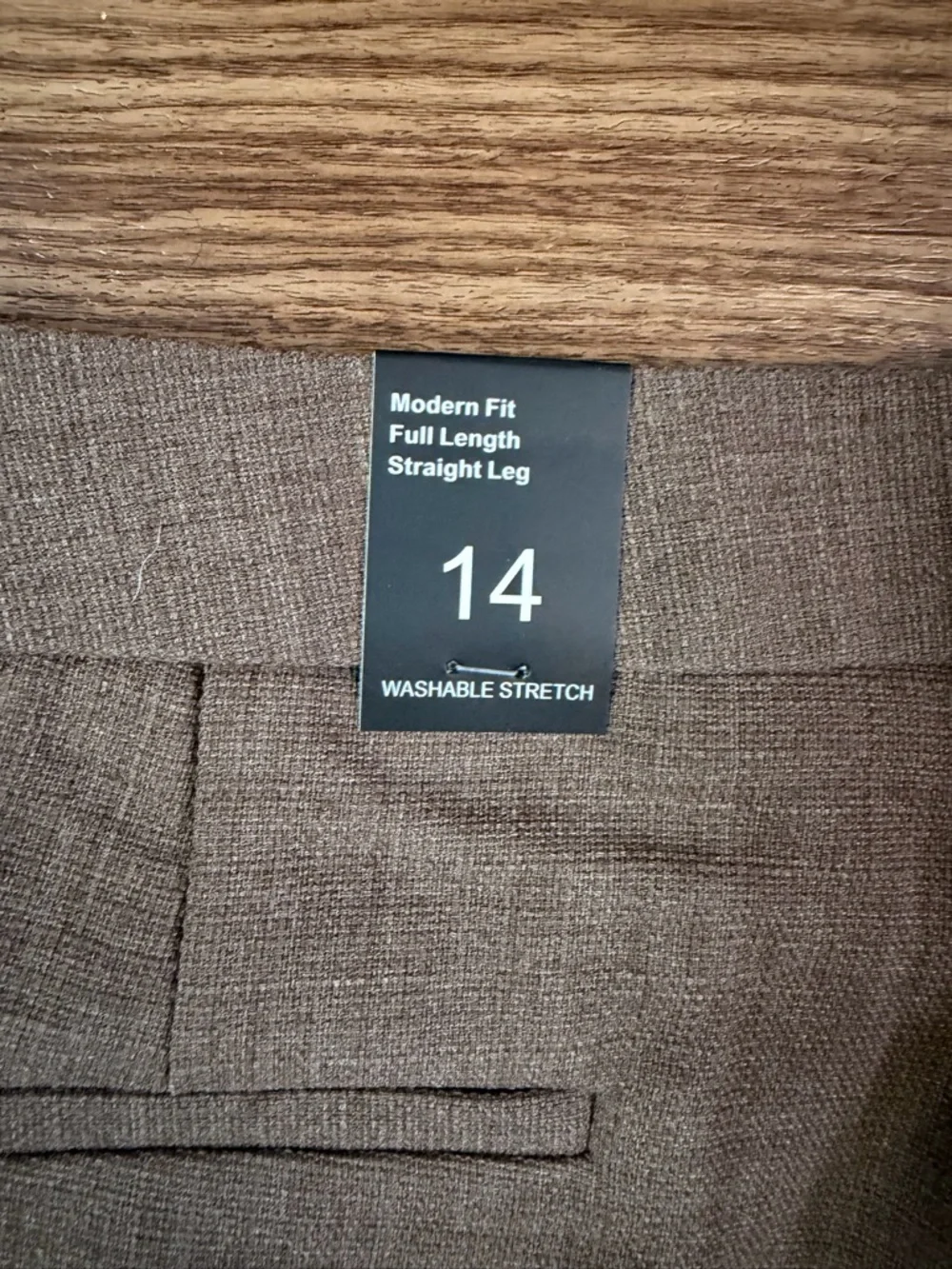 Amanda & Chelsea Brown Straight-Leg Dress Pants - Picture 7 of 11